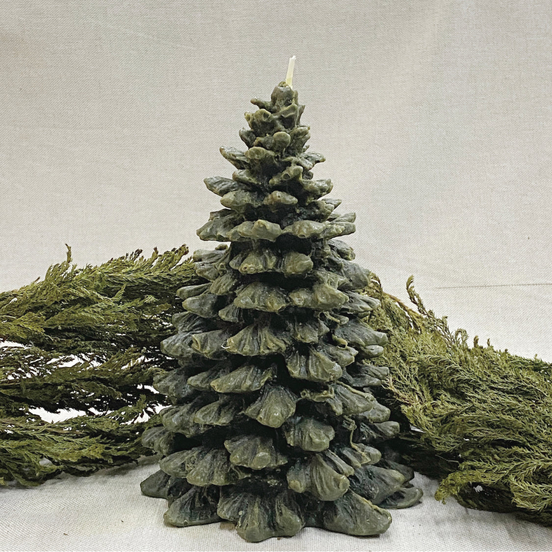 vela de árbol navidad · verde
