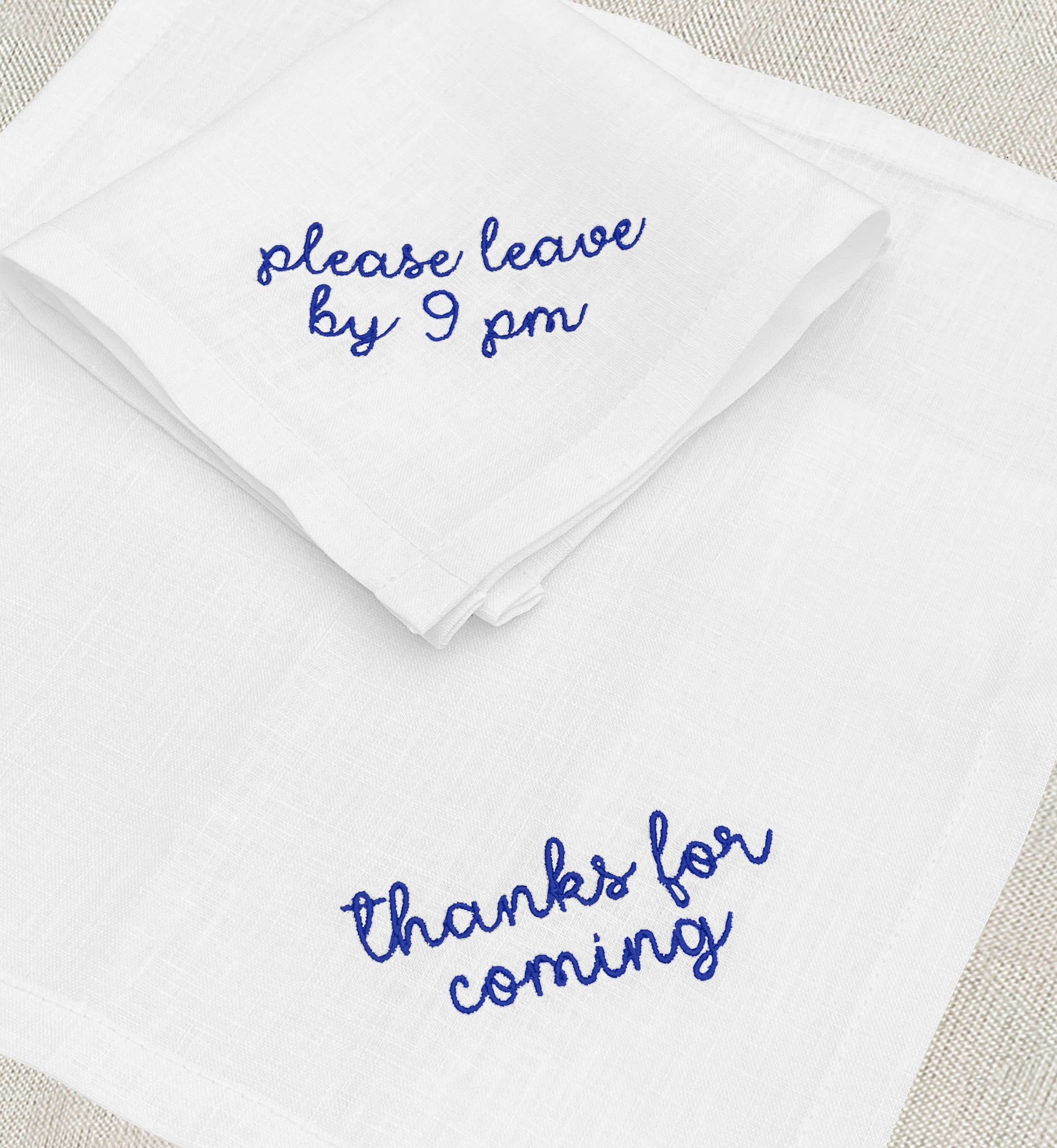 servilleta aperitivo de lino "haters club" • set de 6