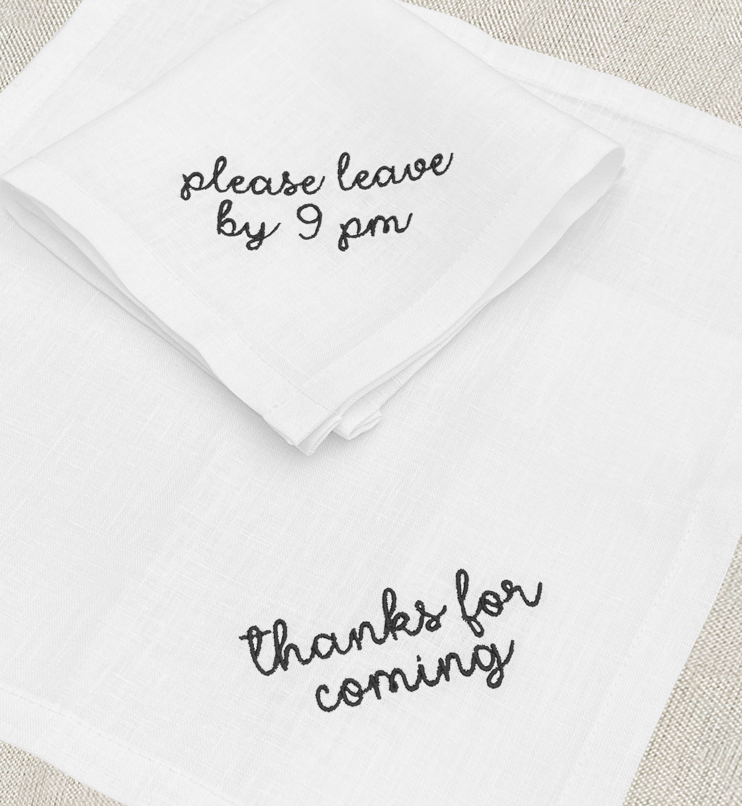 servilleta aperitivo de lino "haters club" • set de 6