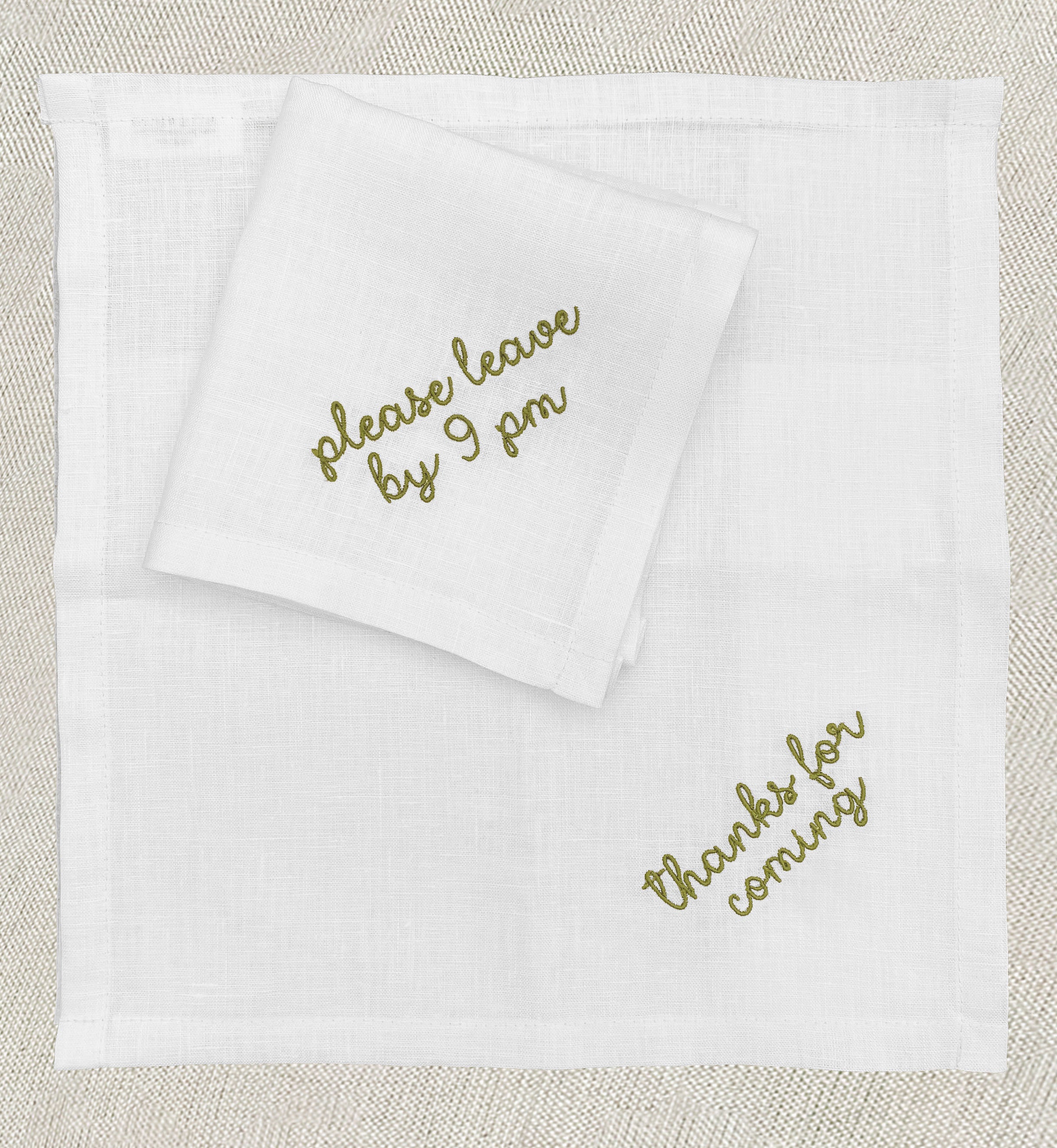 servilleta aperitivo de lino "haters club" • set de 6