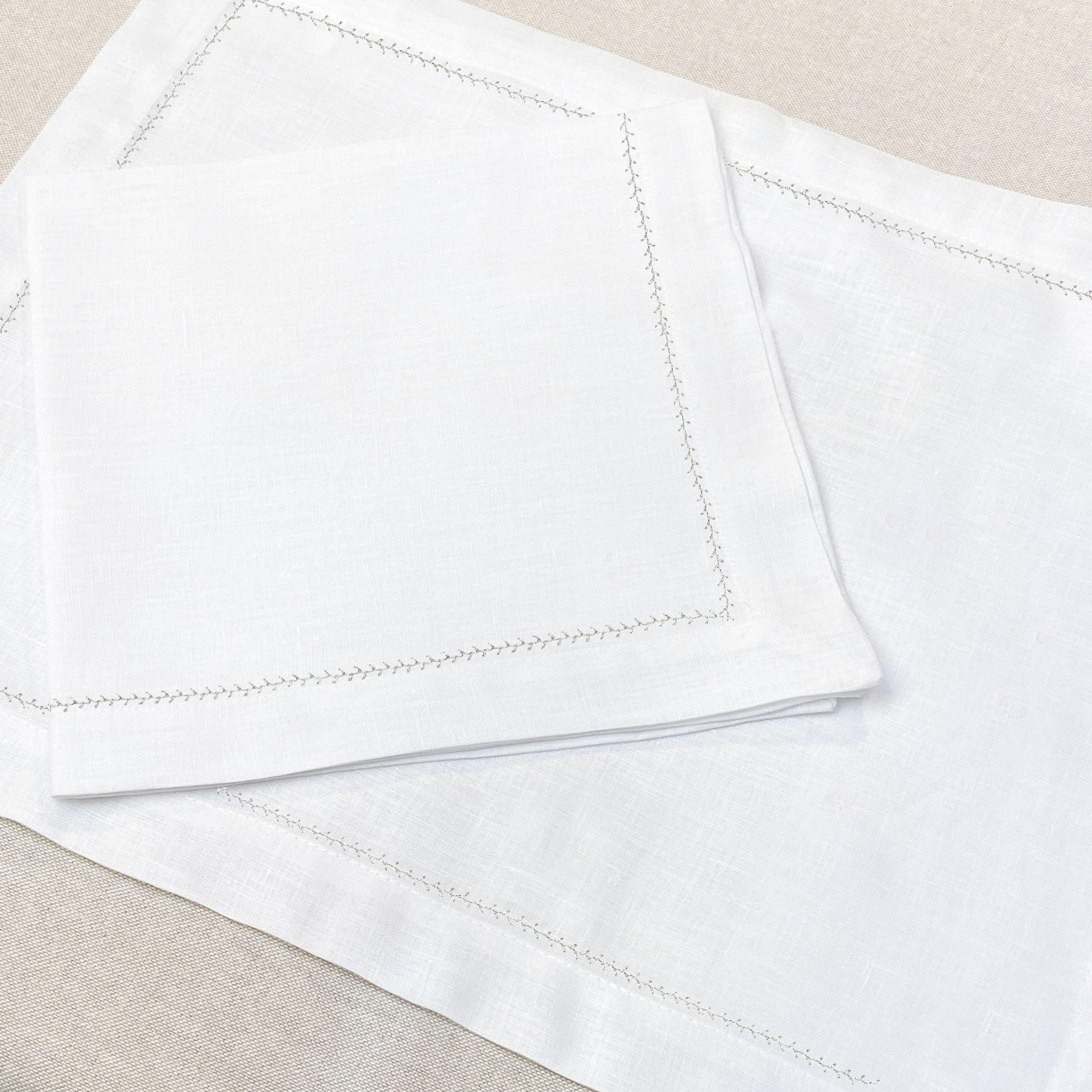 individual con servilleta de lino guía - Barioles Casa