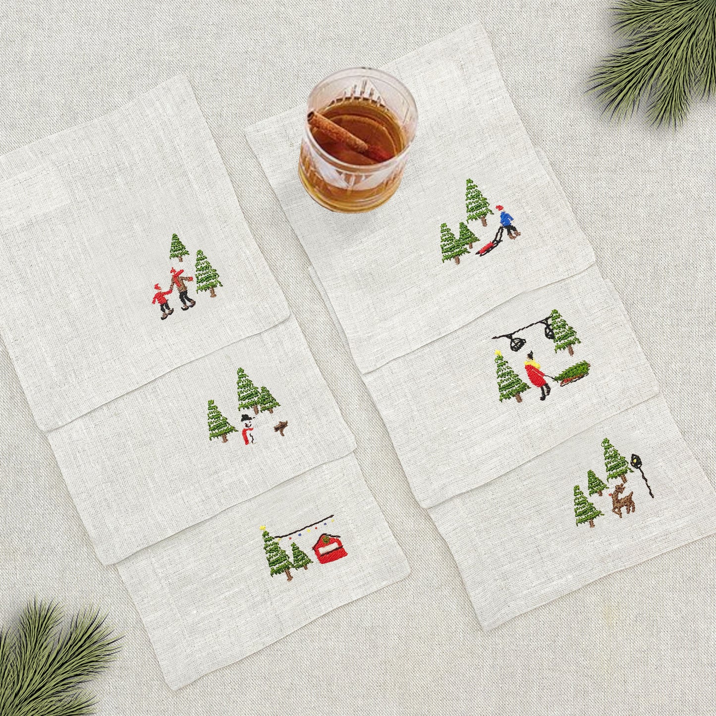 coctelera lino arena · snow town · set de 6