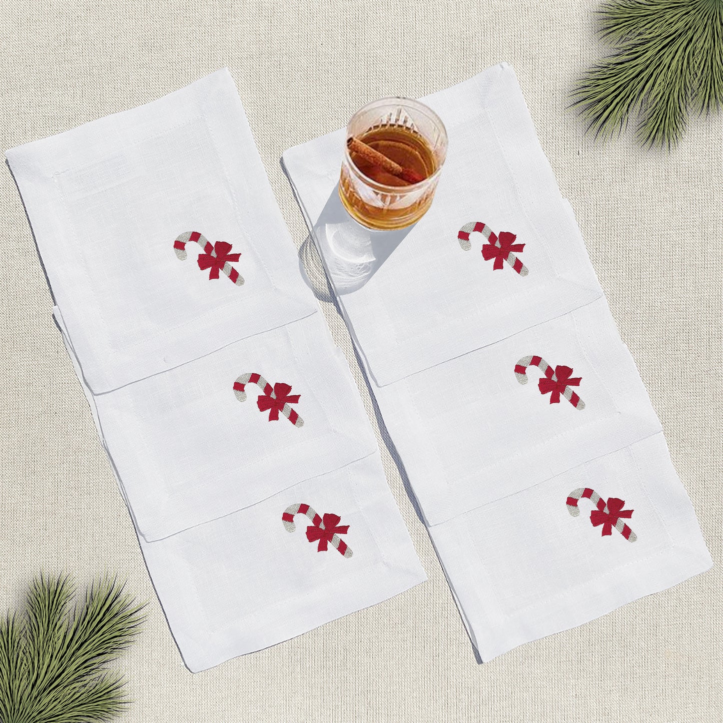 coctelera candy cane · set de 6