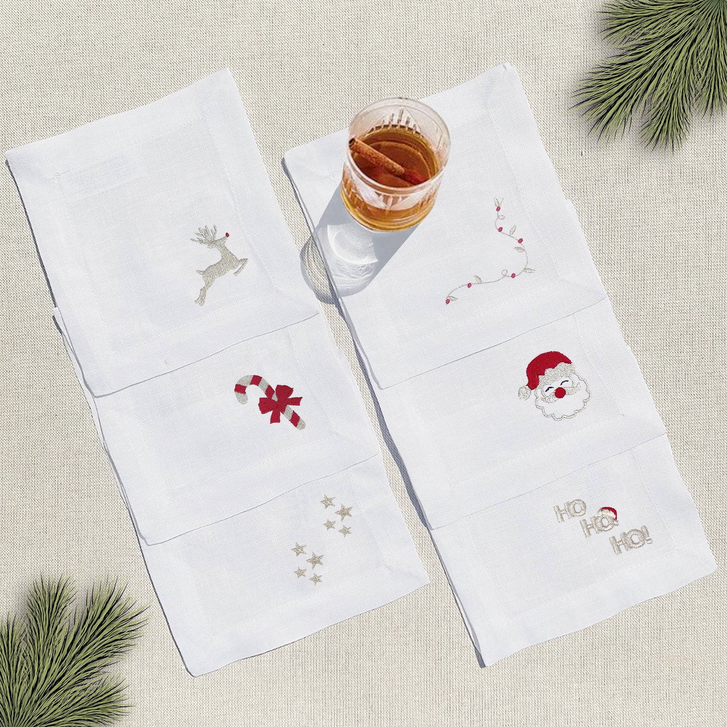 coctelera mixto navidad · set de 6