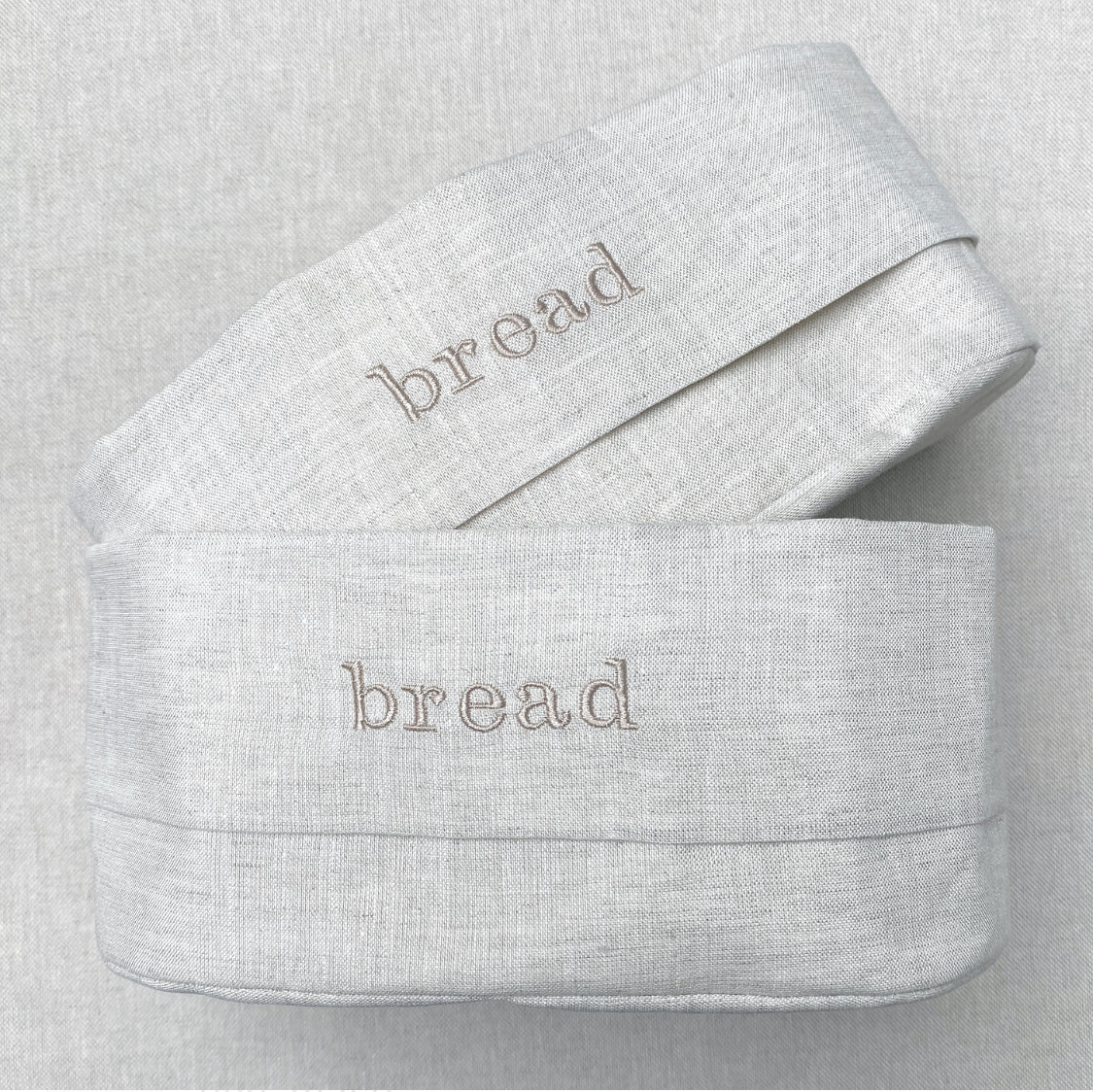 panera de lino arena grande - Barioles Casa