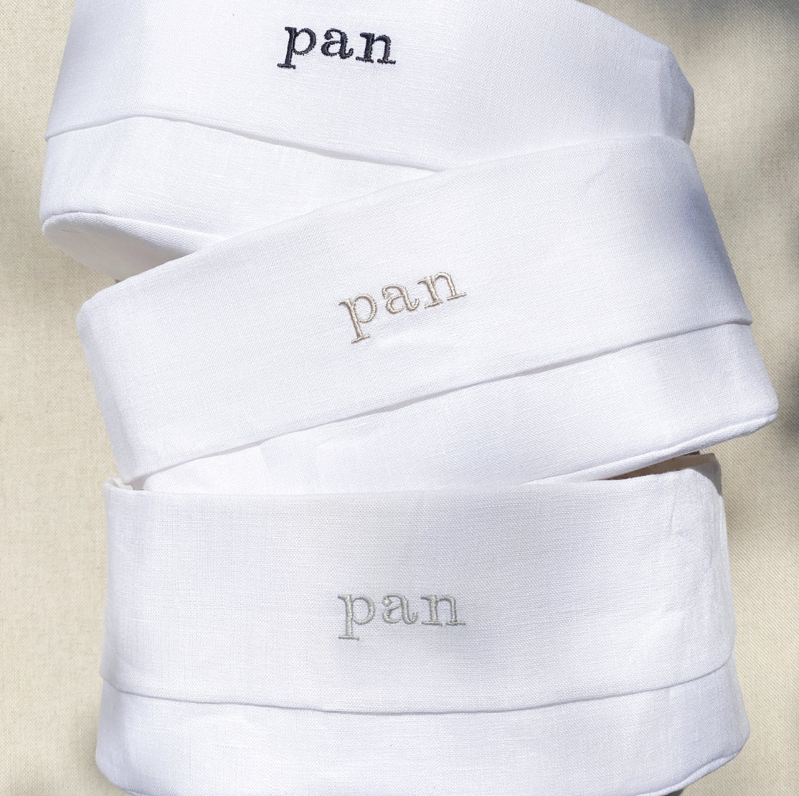 panera de lino blanco grande - Barioles Casa