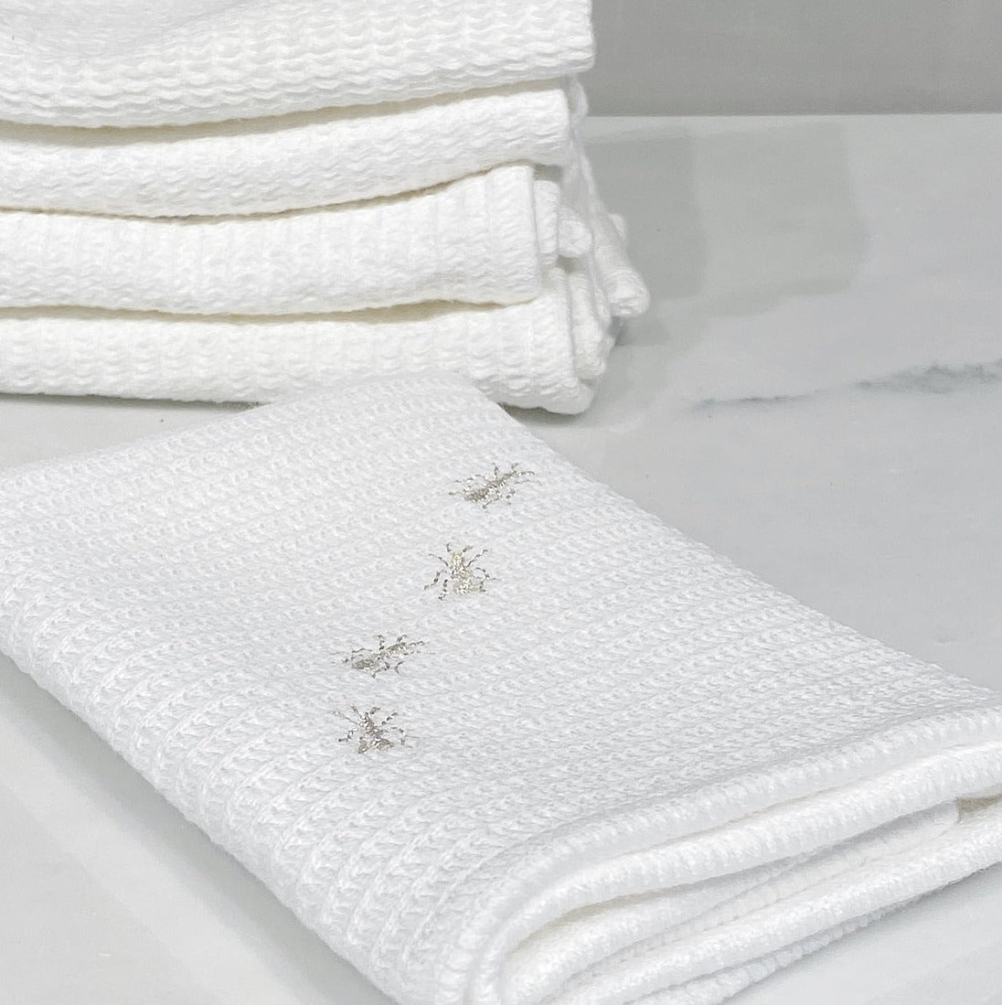 toalla algodon de bambu bordada