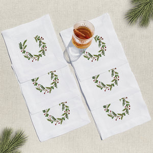 coctelera corona navidad · set de 6 - Barioles Casa