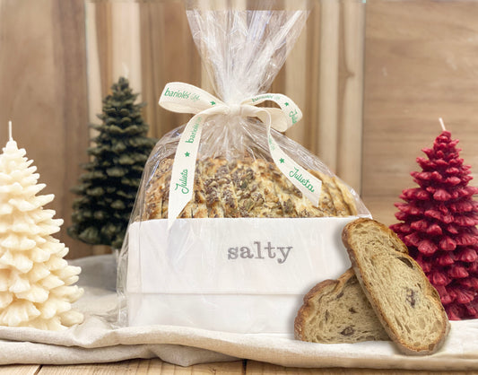panera de lino "salty" · hogaza de pan by Julieta