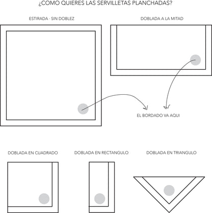 planchado de lino · servilletas