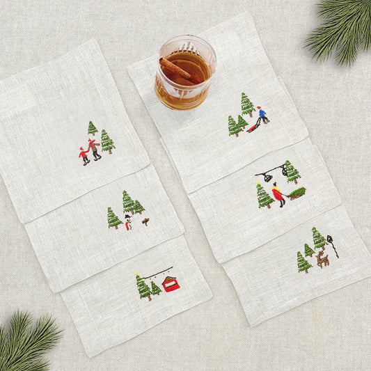 coctelera lino arena · snow town · set de 6