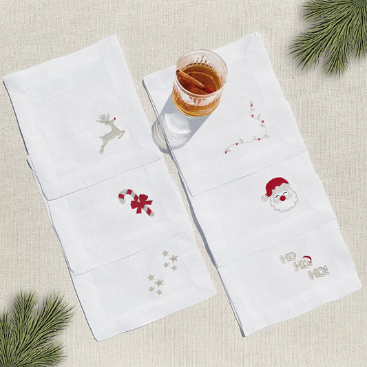 coctelera mixto navidad · set de 6