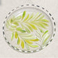 plato de cristal pintado para pan