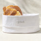panera de lino blanco grande