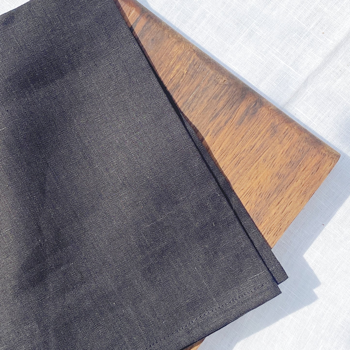 servilleta de lino basica color negro