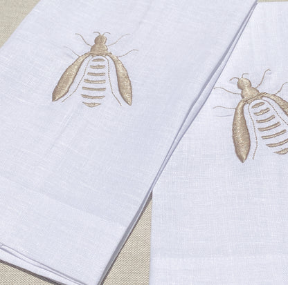 toalla de lino bordada para baño ideal para decorar y secar las manos