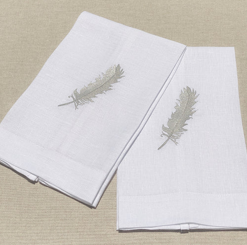 toalla de lino bordada para baño ideal para decorar y secar las manos