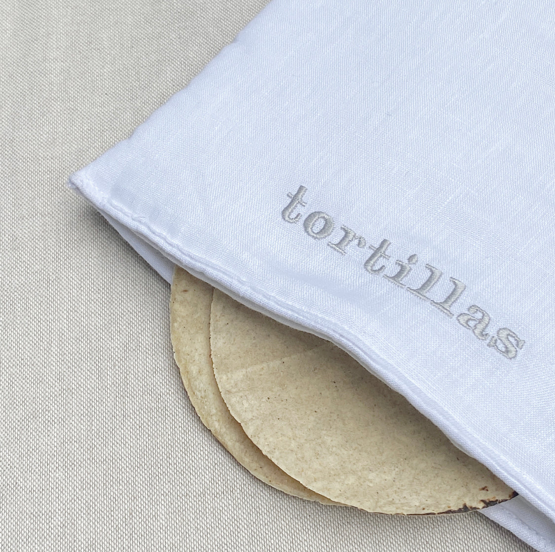 tortillero de lino bordado tortillas
